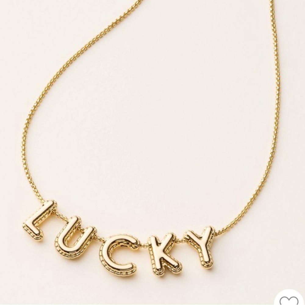 Kate Spade x Target NIB Lucky Gold Bubble
Chain Necklace.